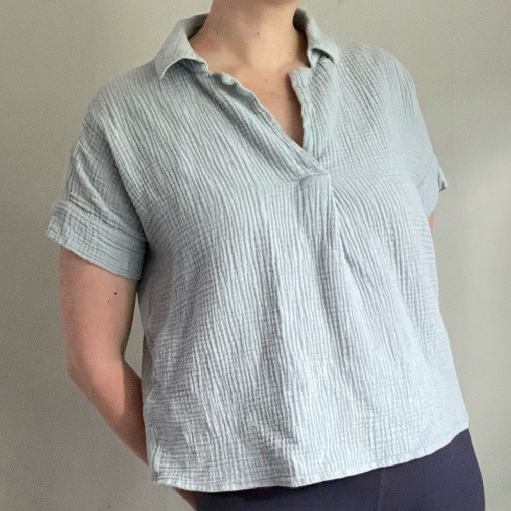 *SOLD* MADEWELL COTTON V-NECK TOP